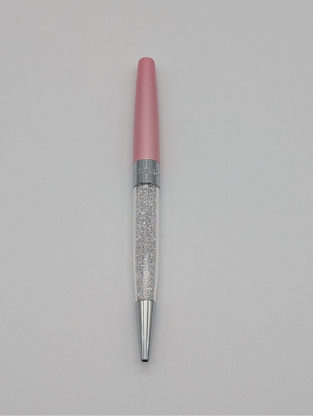 Swarovski Crystalline Ballpoint Pen - Pearlescent Pink & Clear Crystal - No Box